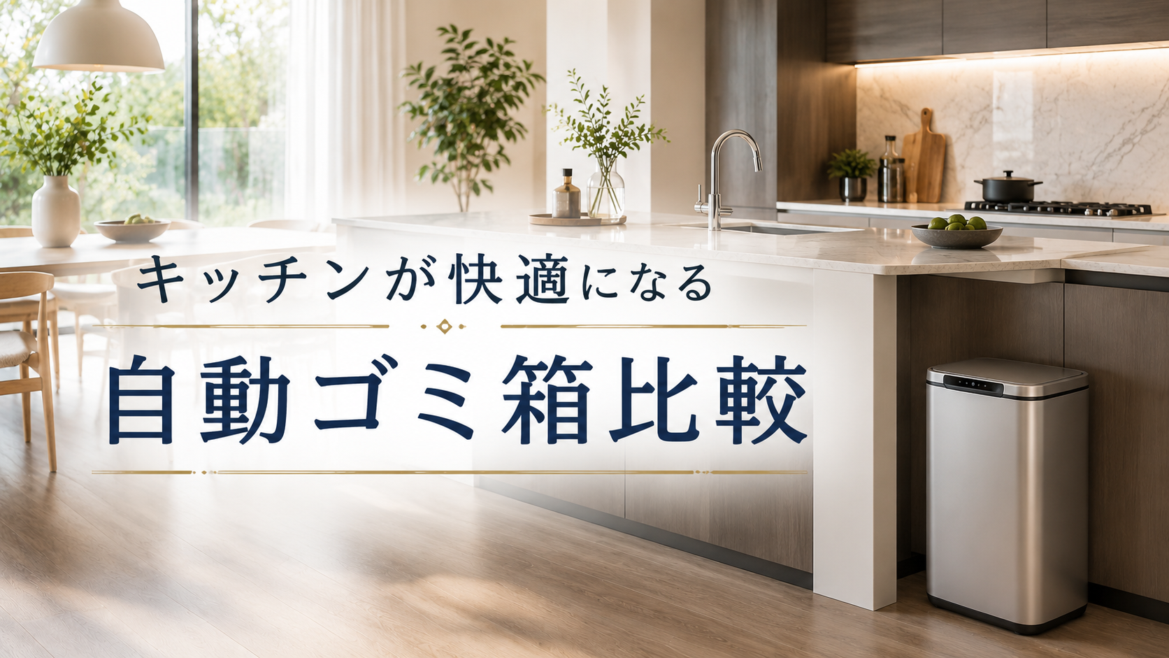 キッチンを快適に使いたい方へ｜自動ゴミ箱比較ガイド